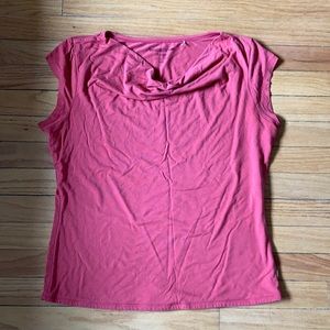 Toad & Co cowl neck tee shirt.